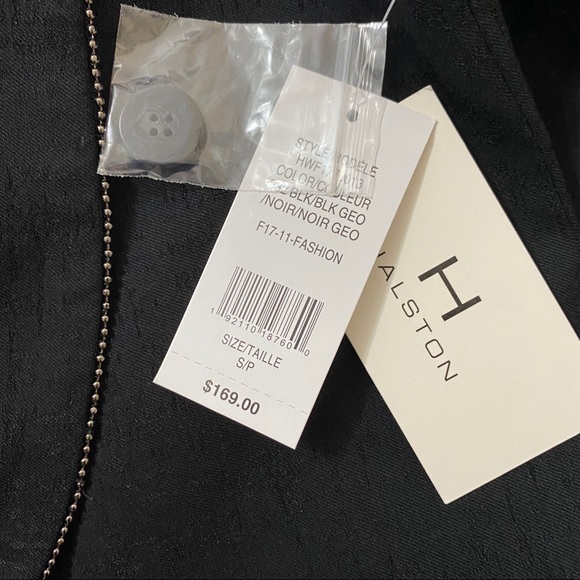 H HALSTON  Shawl Collar Blazer Black NWT - Picture 5 of 5